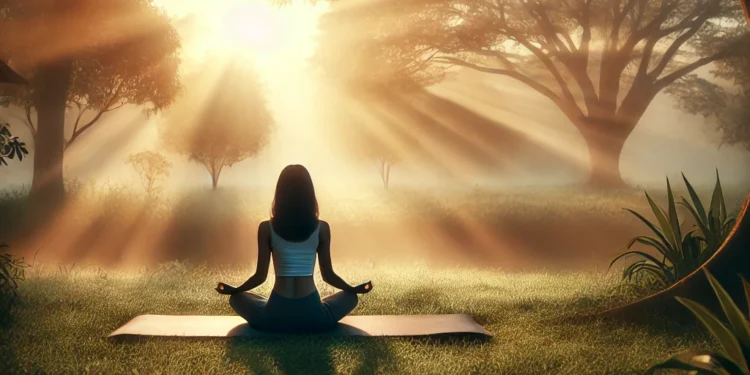 Uważność z jogą: Potężne ćwiczenia dla spokoju i szczęścia